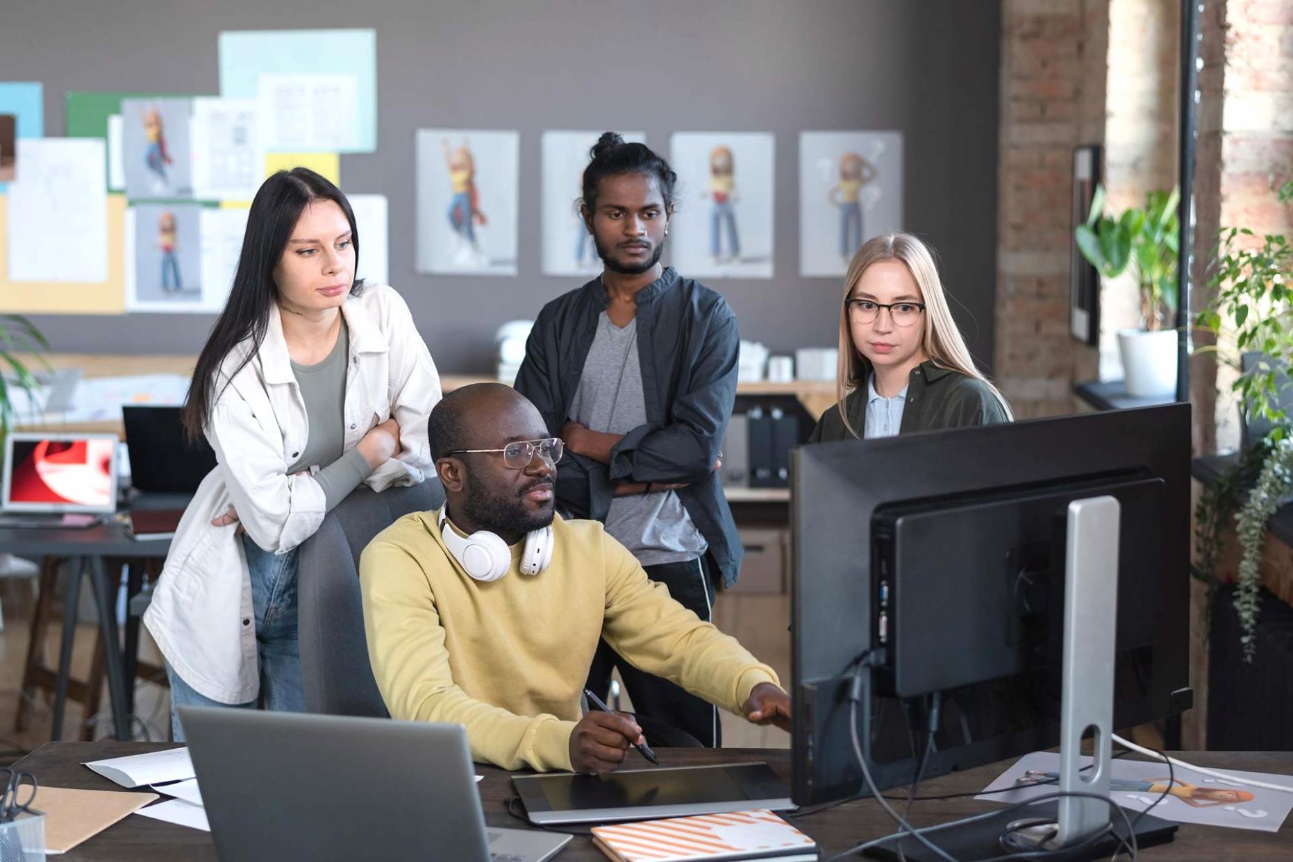 Team arbeitet an Finanzstrategien